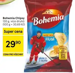 Tesco Bohemia Chipsy nabídka