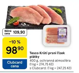 Tesco Tesco Krůtí prsní řízek plátky nabídka