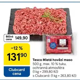 Tesco Tesco Mleté hovězí maso nabídka