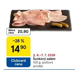 Tesco Šunkový salám nabídka
