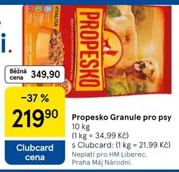 Tesco Propesko Granule pro psy nabídka