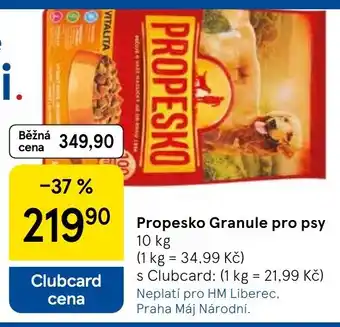 Tesco Propesko Granule pro psy nabídka
