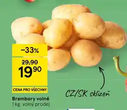 Tesco Brambory volné nabídka
