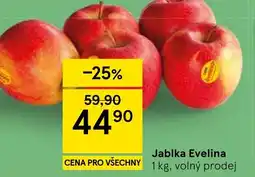 Tesco Jablka Evelina nabídka