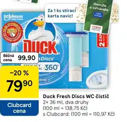 Tesco Duck Fresh Discs WC čistič nabídka