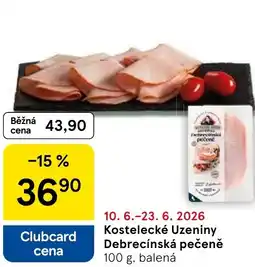 Tesco Kostelecké Uzeniny Debrecínská pečeně nabídka