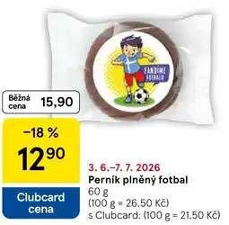 Tesco Perník plněný fotbal nabídka
