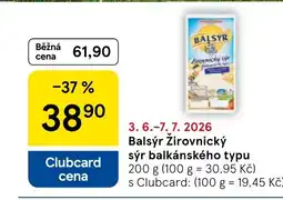 Tesco Balsýr Žirovnický sýr balkánského typu nabídka