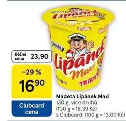 Tesco Madeta Lipánek Maxi nabídka