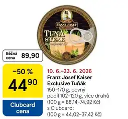 Tesco Franz Josef Kaiser Exclusive Tuňák nabídka