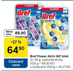 Tesco Bref Power Aktiv WC blok nabídka