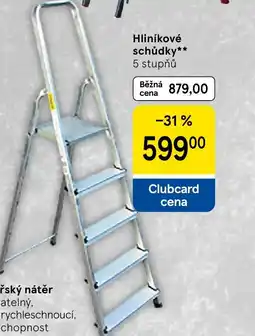Tesco Hliníkové schůdky nabídka