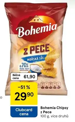 Tesco Bohemia Chipsy z Pece nabídka