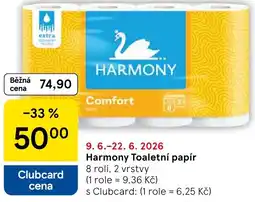 Tesco Harmony Toaletní papír nabídka