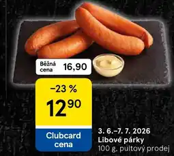 Tesco Libové párky nabídka