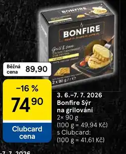 Tesco Bonfire Sýr na grilování nabídka