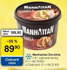 Tesco Manhattan Zmrzlina nabídka