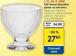 Tesco F&F Home Skleněný pohár na zmrzlinu nabídka