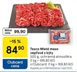 Tesco Tesco Mleté maso vepřové z kýty nabídka