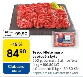 Tesco Tesco Mleté maso vepřové z kýty nabídka