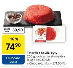 Tesco Tatarák z hovězí kýty nabídka