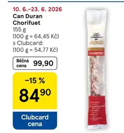 Tesco Can Duran Chorifuet nabídka