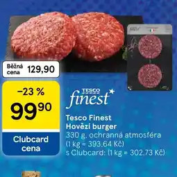 Tesco Tesco Finest Hovězí burger nabídka
