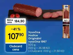 Tesco Vysočina Hodice Originální vysočina 1967 nabídka