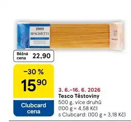 Tesco Tesco Těstoviny nabídka
