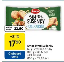 Tesco Emco Mysli Sušenky nabídka