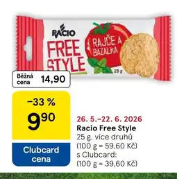 Tesco Racio Free Style nabídka