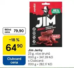 Tesco Jim Jerky nabídka