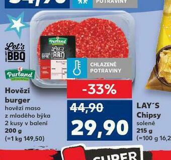 Kaufland Hovězí burger nabídka