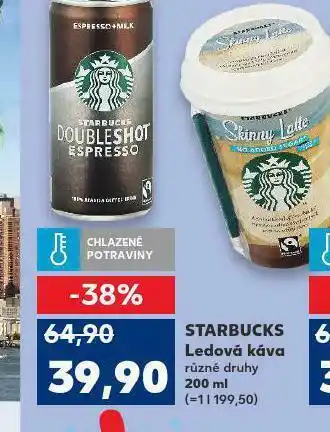 Kaufland Starbucks ledová káva nabídka