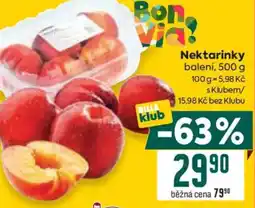 Billa Nektarinky nabídka