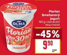 Billa Florian Smetanový jogurt nabídka