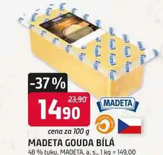 Trefa MADETA GOUDA BÍLÁ 48% tuku nabídka