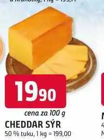 Trefa CHEDDAR SÝR 50% tuku nabídka