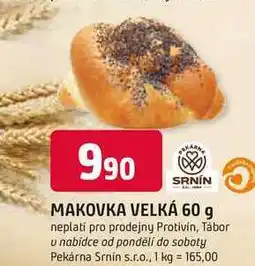 Trefa SRNÍN MAKOVKA VELKÁ nabídka