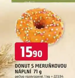 Trefa DONUT S MERUŇKOVOU NÁPLNÍ nabídka