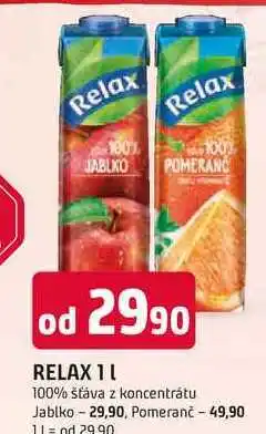 Trefa RELAX 1l 100% šťáva z koncentrátu nabídka