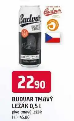 Trefa Budweiser Budvar B:Dark Tmavý ležák pivo 0,5l plechovka nabídka
