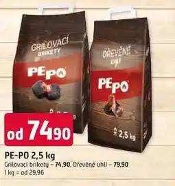 Trefa PEPO 2,5 kg Grilovací brikety nabídka