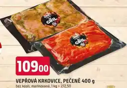 Trefa GRIL VEPŘOVÁ KRKOVICE, PEČENĚ 400 g bez kosti, marinovaná nabídka