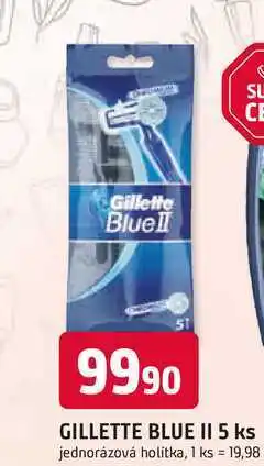 Trefa GILLETTE BLUE II 5 ks jednorázová holítka nabídka