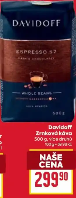 Billa Davidoff Zrnková káva nabídka