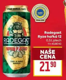 Billa Radegast Ryze hořká 12 nabídka