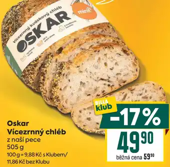 Billa Oskar Vícezrnný chléb nabídka