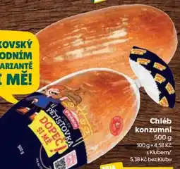 Billa Chléb konzumní nabídka