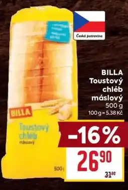 Billa BILLA Toustový chléb máslový nabídka